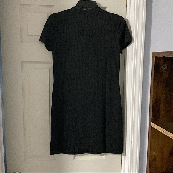 BRAND NEW! Women’s Ribbed Bodycon Crew Neck Short Sleeve Cocktail Daring Mini L - Picture 2 of 12